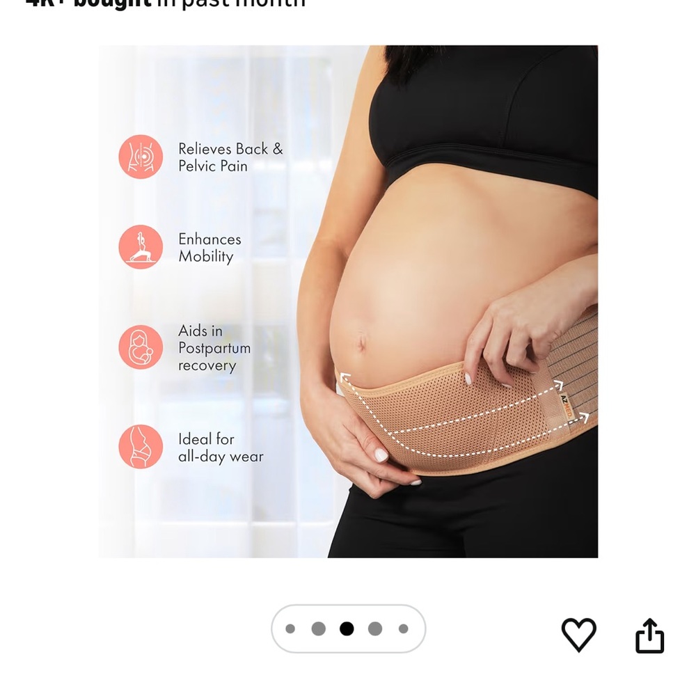 Tan Maternity Support Belt - Picture 3 of 6